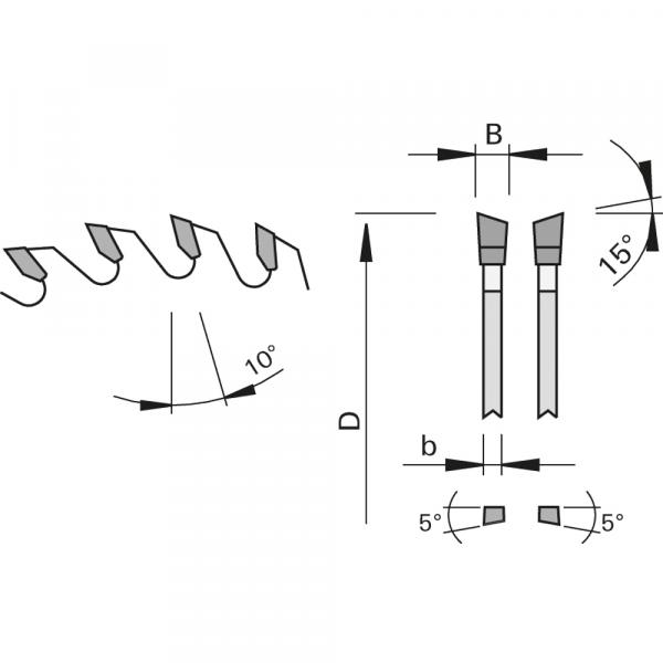 Zeichnung: Stehle 58100702 ZWS-1 Kreissägeblatt